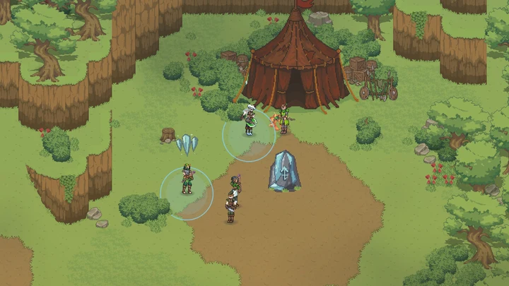 A party facing ice spells in Forest Camp